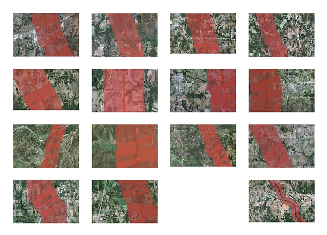Two-mile wide Voluntary Evacuation Zone.  Oklahoma.