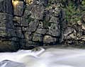 Spring snowmelt.  Carson River, Sierra Nevad Mountains, California.