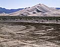 Off road damage, Eureka Dunes, Death Valley National Park, California