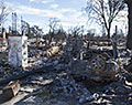Coffey Park neighborhood. Tubbs Fire aftermath. Santa Rosa, California.