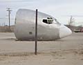 Aircraft nose on pallete. El Mirage, California.