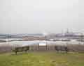 Wetland and refinery. Internet editorial story photography.