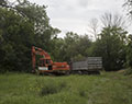 Excavator and Dump Truck. Love Canal. Niagara Falls, NY
