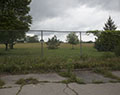 Superfund site boundary fence. 100th St. Love Canal. Niagara Falls, NY